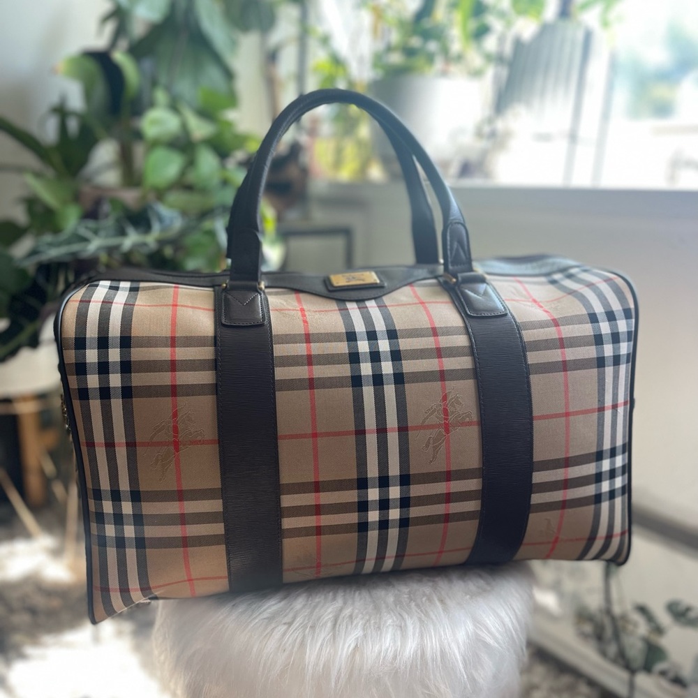 Authentic Vintage Burberry travel bag